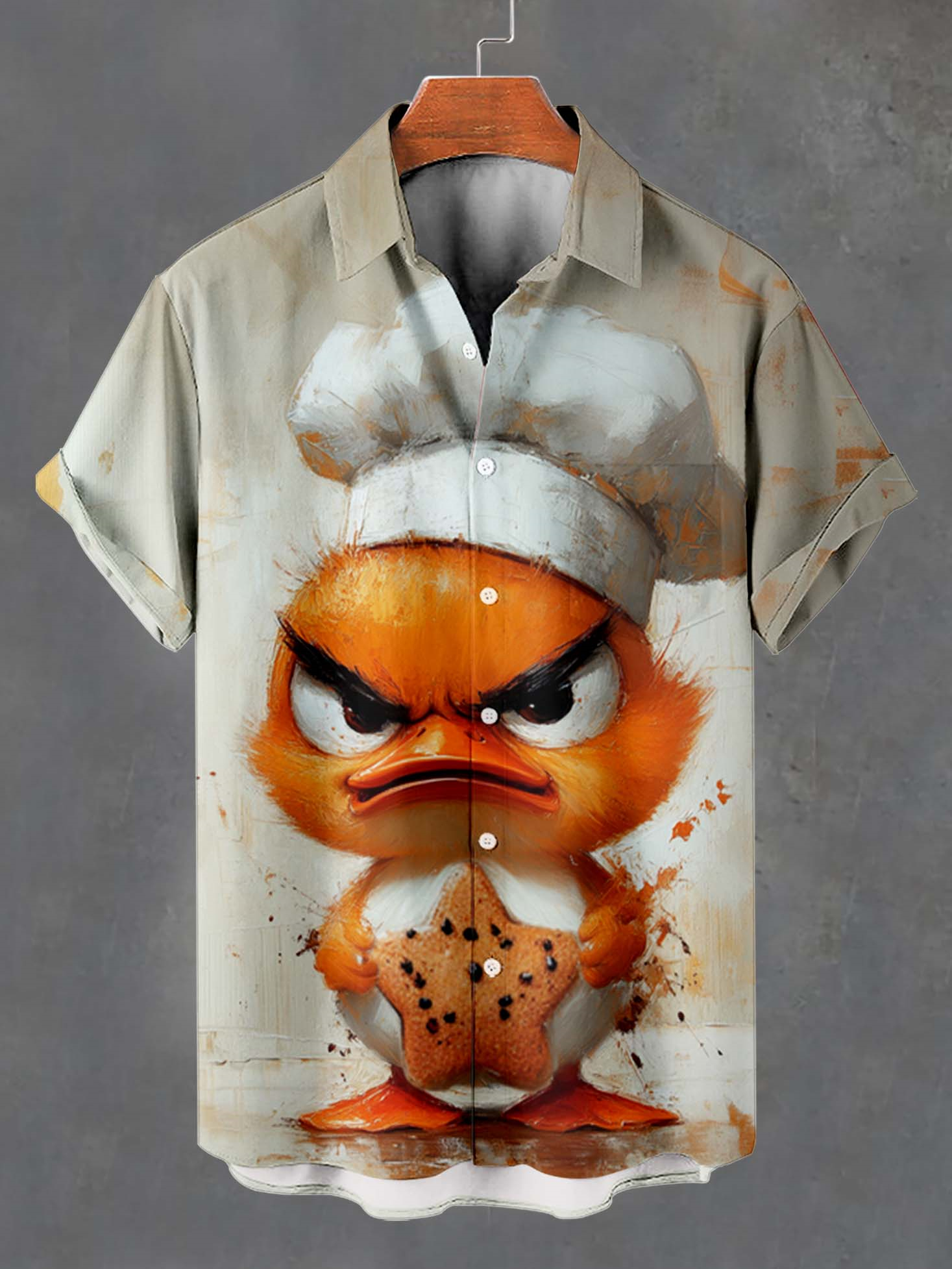 Men's Fun Cartoon Graphic Short Sleeve Shirt