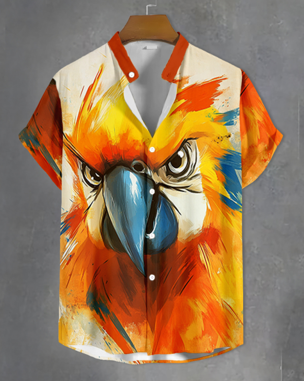 Men's Fun Cartoon Graphic Short Sleeve Shirt