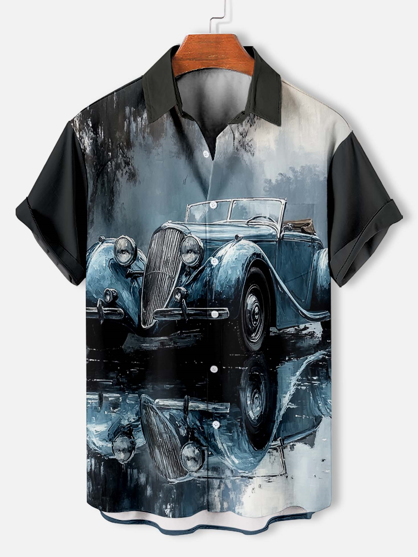Men's Car Graphic Short Sleeve Shirt