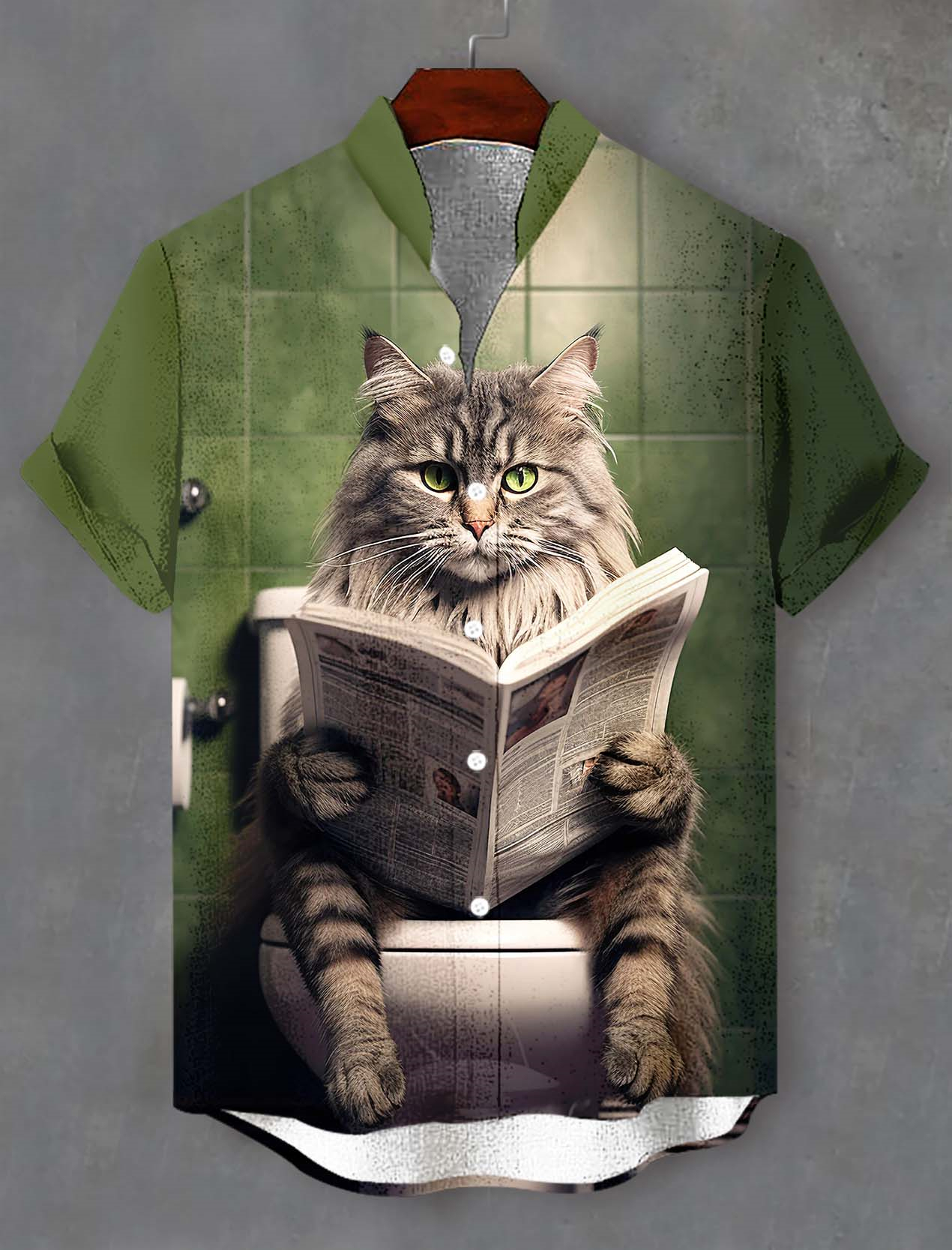 Men's Fun Animal Graphic Short Sleeve Shirt