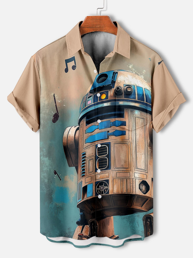Men's Classic Movie Graphic Short Sleeve Shirt