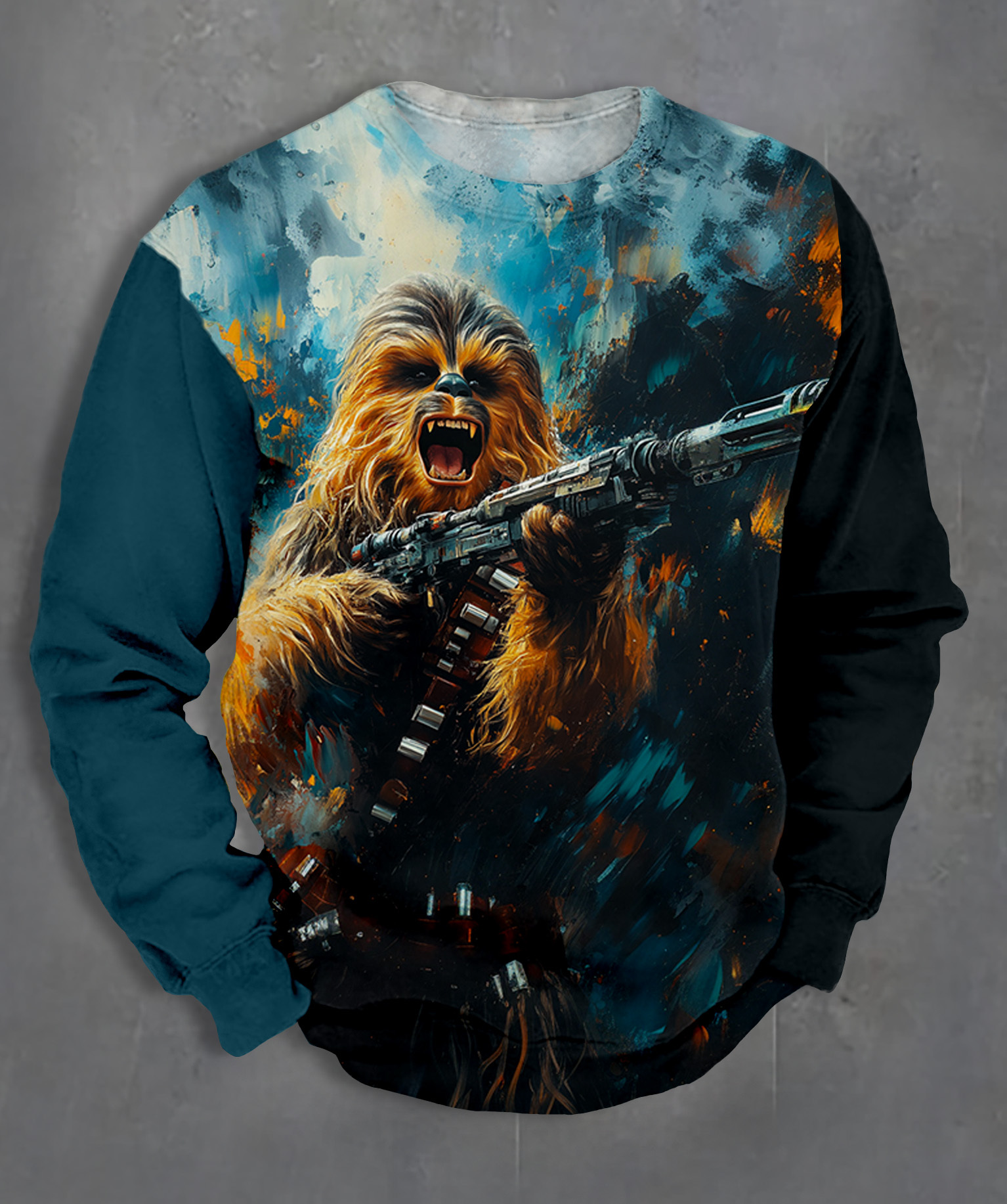 Men's Casual Classic Movie Graphic Long Sleeve Sweater