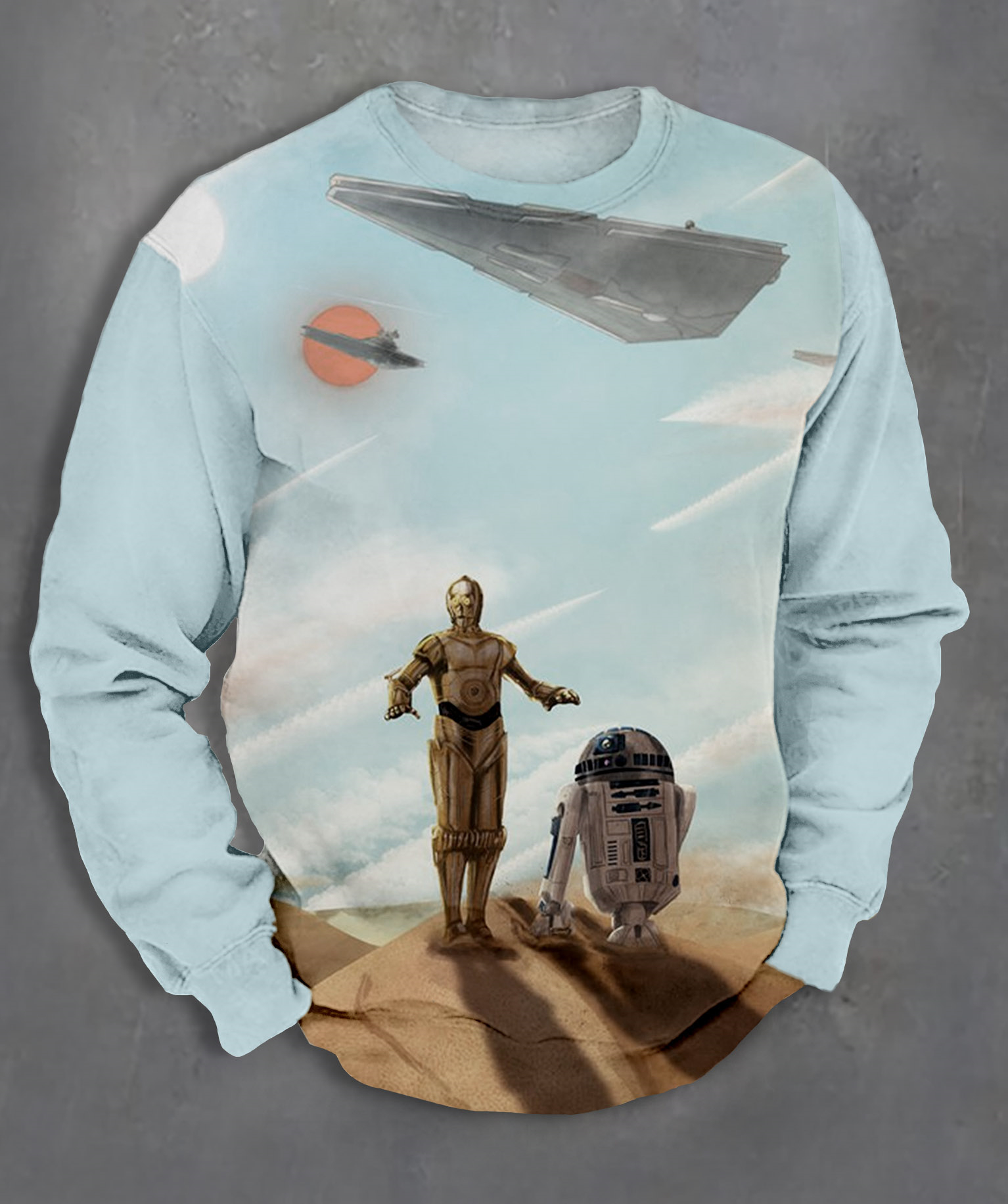 Men's Casual Classic Movie Graphic Long Sleeve Sweater