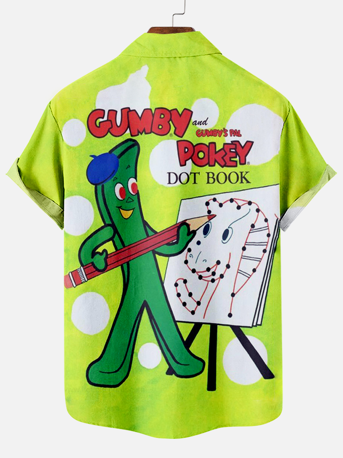 Classic Cartoon pattern short sleeved shirt
