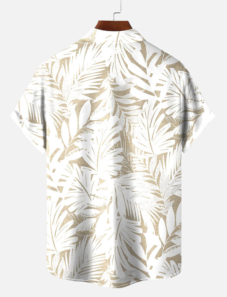 Men's Short Refreshing elegant hawaii Sleeve Shirt 