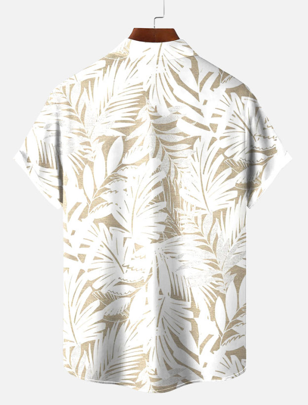 Men's Short Refreshing elegant hawaii Sleeve Shirt 
