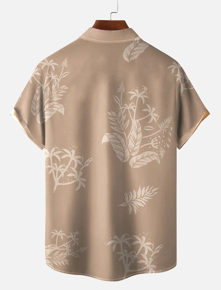 Men's Short Refreshing elegant hawaii Sleeve Shirt 