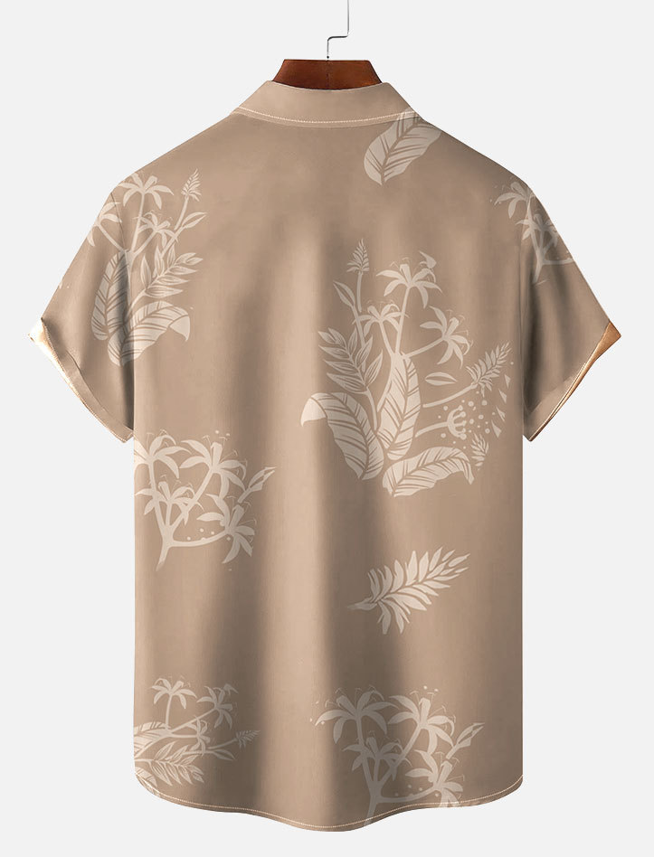 Men's Short Refreshing elegant hawaii Sleeve Shirt 