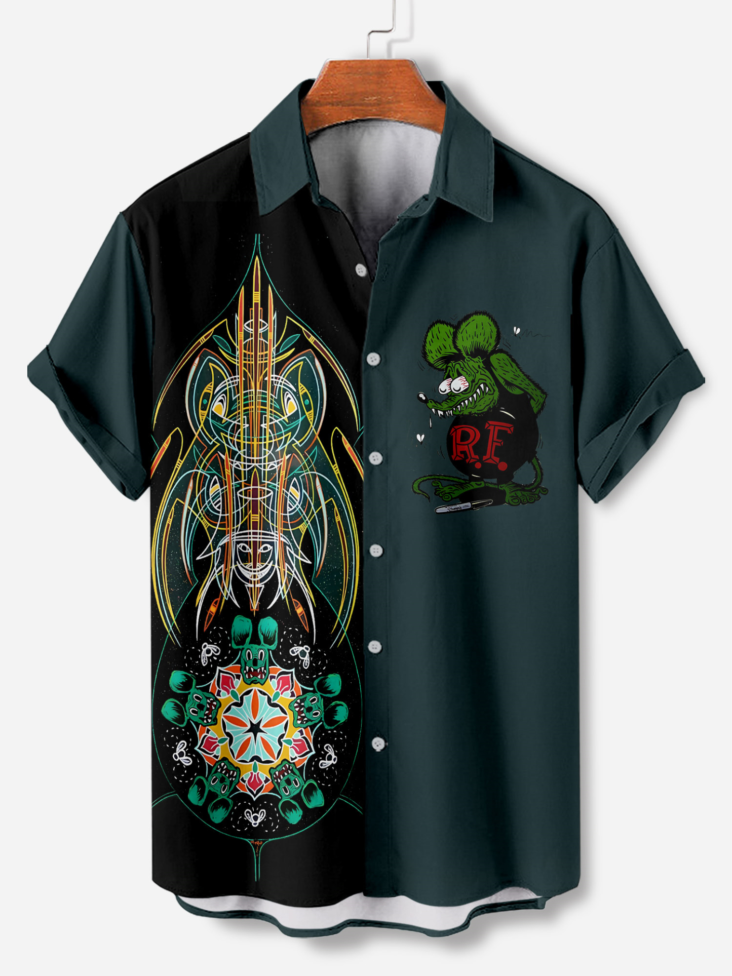 Men's Short Refreshing elegant hawaii Sleeve Shirt