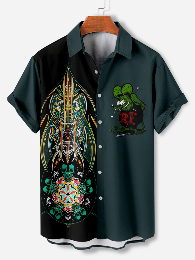 Men's Short Refreshing elegant hawaii Sleeve Shirt