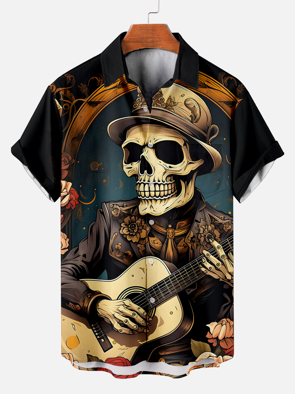 Men's Day of the Dead Graphic Short Sleeve Shirt