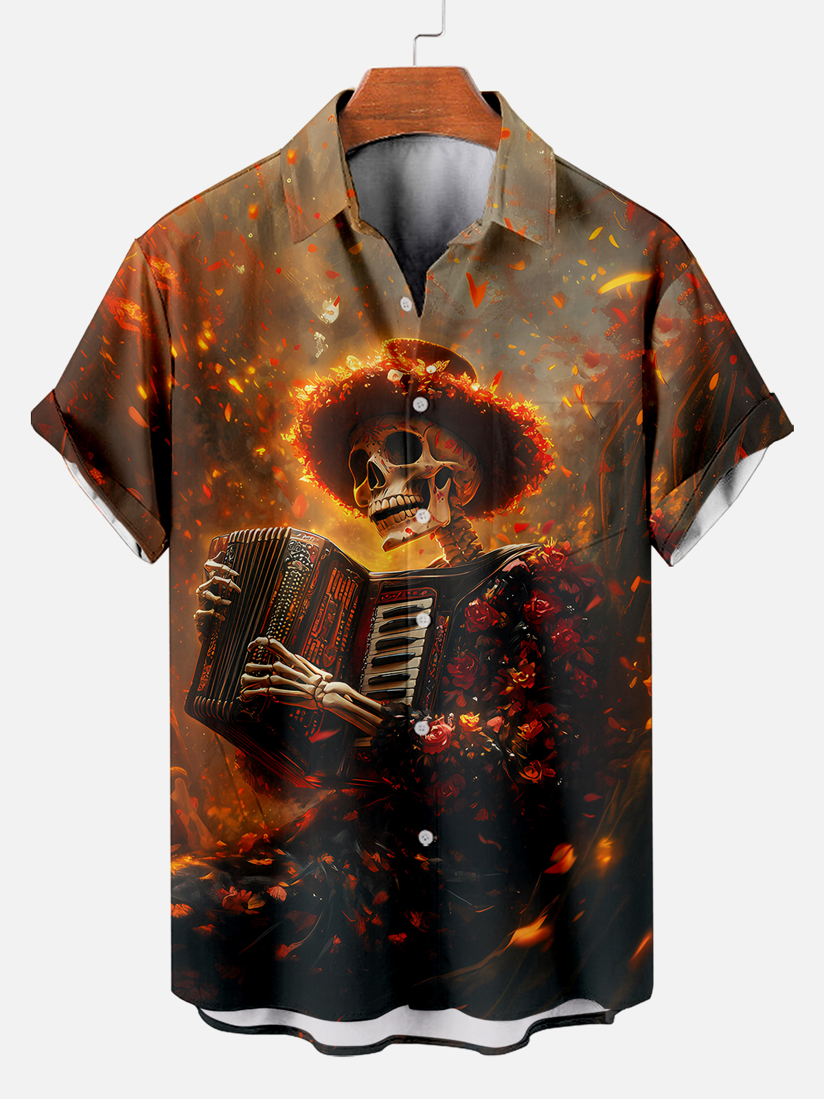 Men's Hawaiian Fun Little Yellow Duck Holiday Casual Short Sleeve Shir