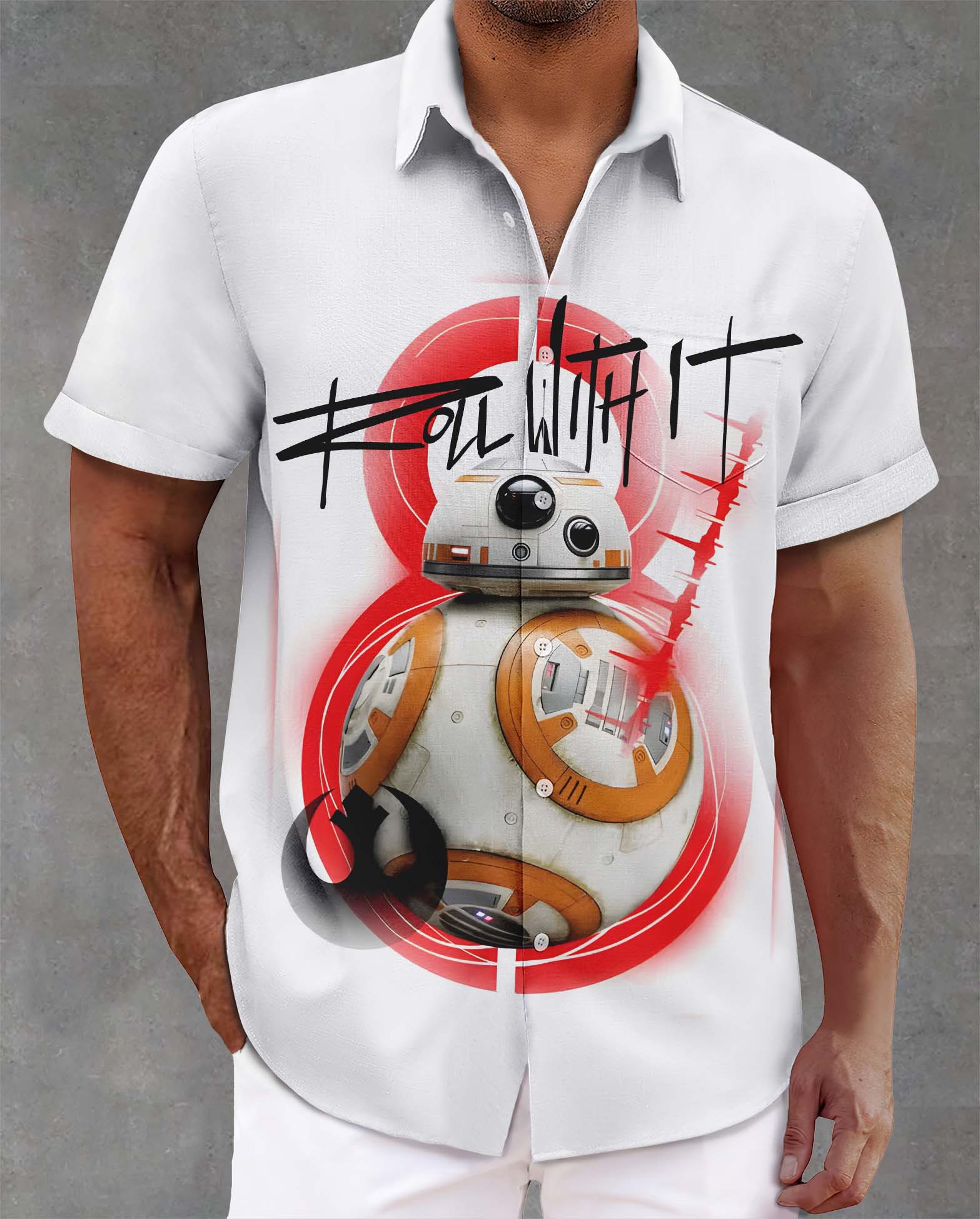 Men's Classic Movie Graphic Short Sleeve Shirt