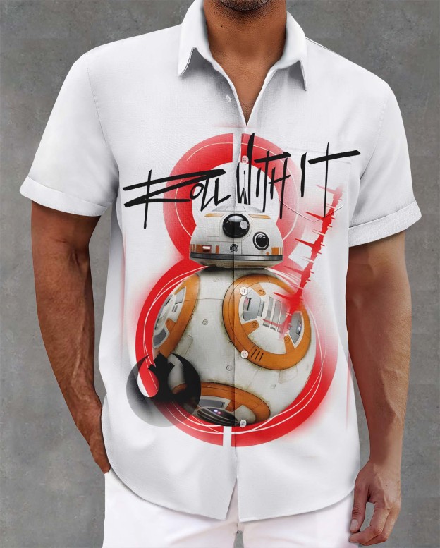 [Copy]Men's Vintage Witch Oil Painting Art Halloween Short Sleeve Shirt