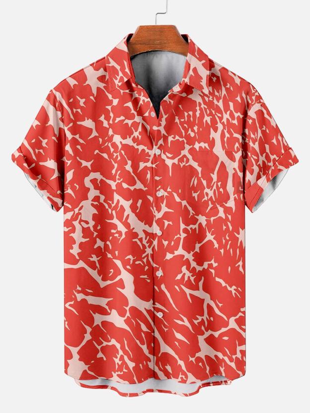 Men's Classic Green Monster Christmas Slogan Contrast Fun Short Sleeve