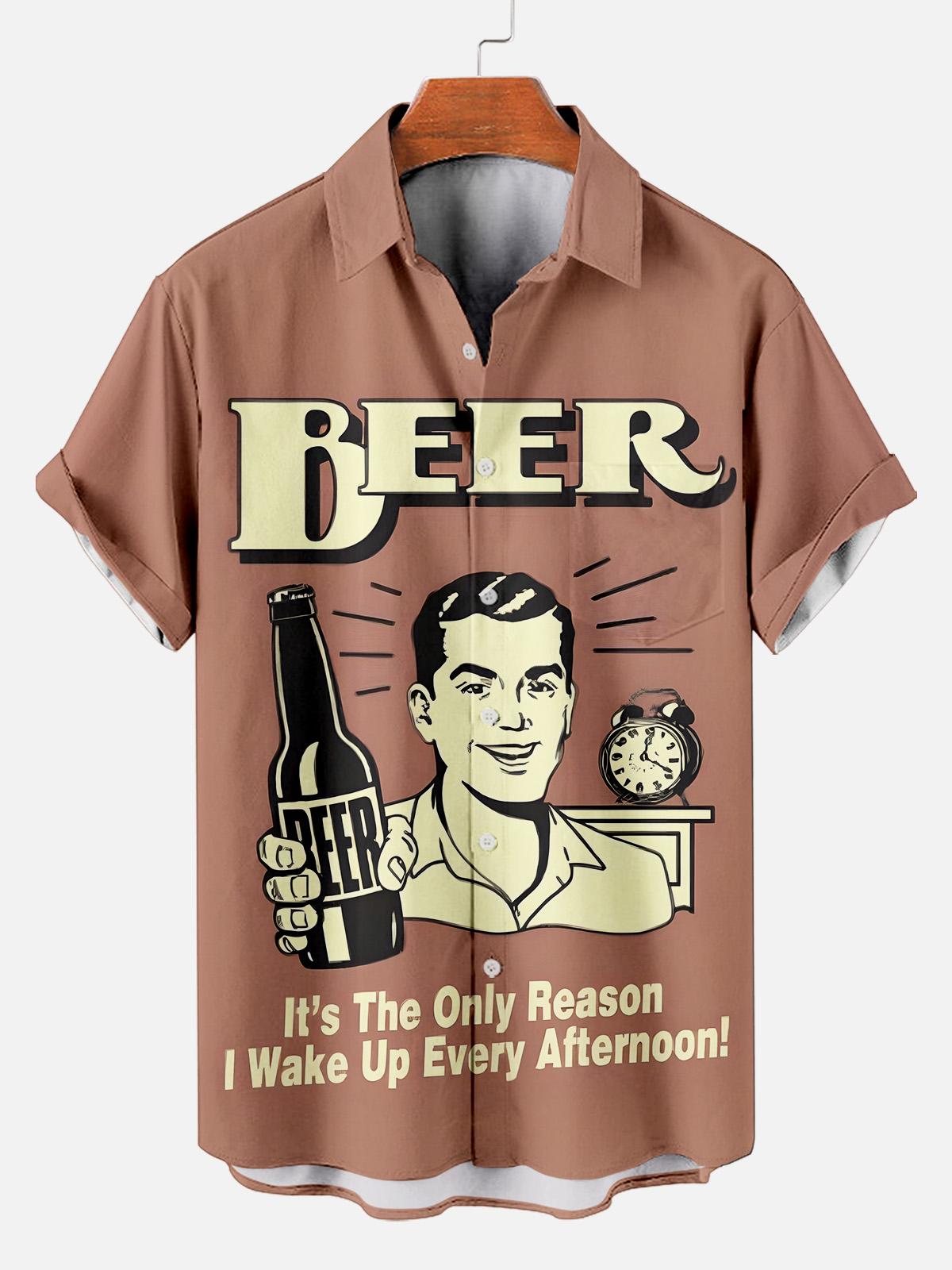 Men's Fun Slogan Short Sleeve Shirt