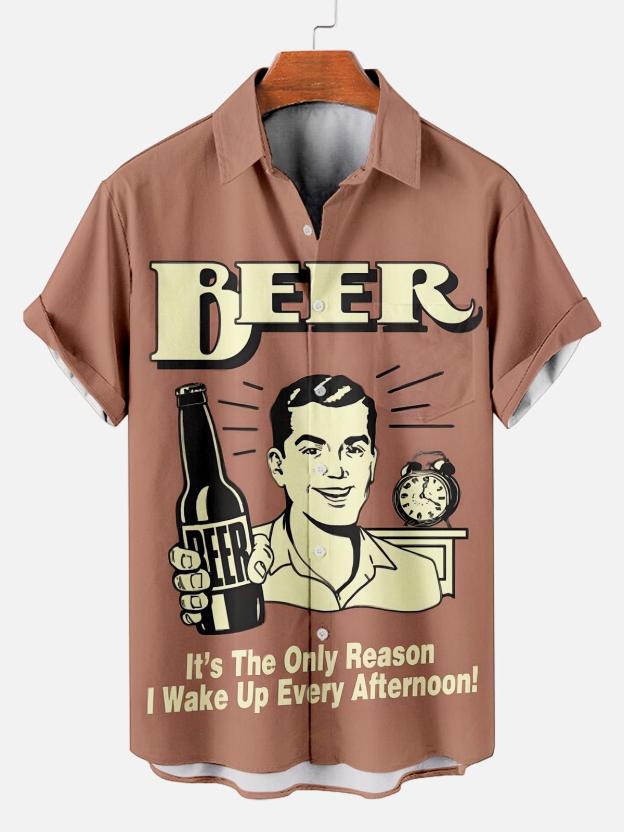 Men's Classic Green Monster Christmas Slogan Contrast Fun Short Sleeve