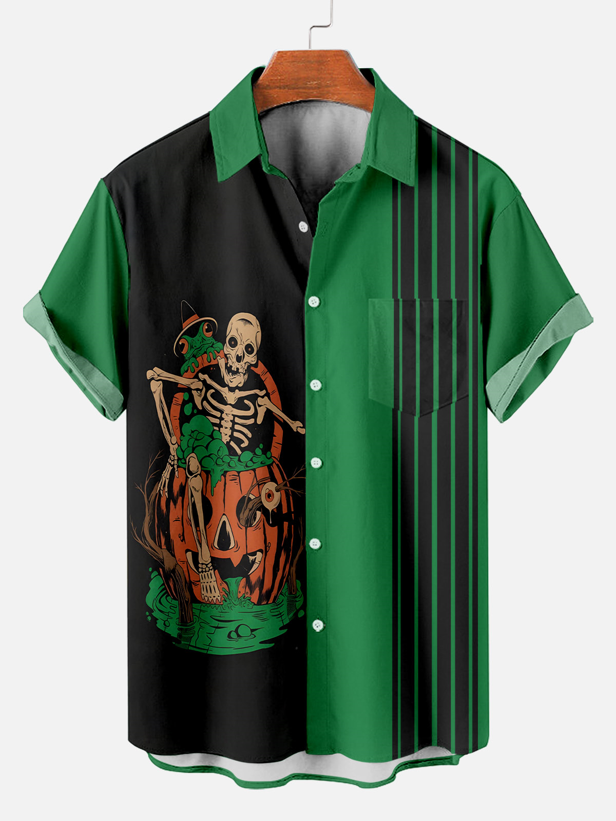 Men's Halloween Graphic Short Sleeve Shirt