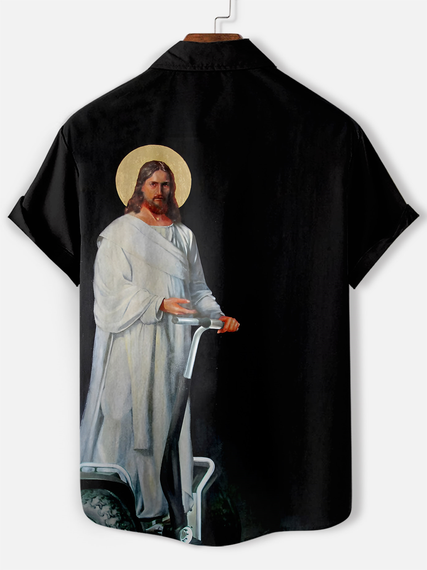 Men's Faith Jesus Graphic Illustration Short Sleeve Shirt