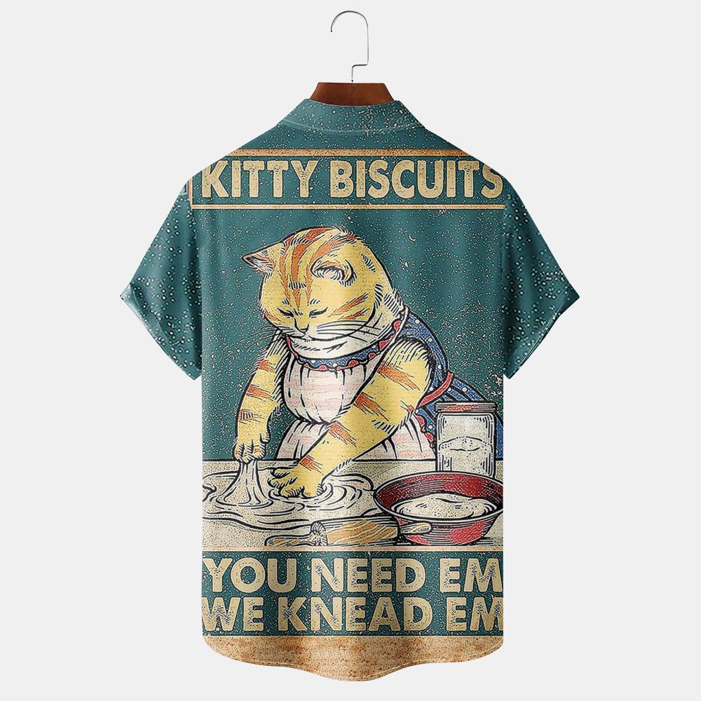 Vintage Magazine pattern short sleeved shirt