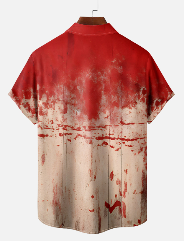 Men's Halloween Graphic Short Sleeve Shirt