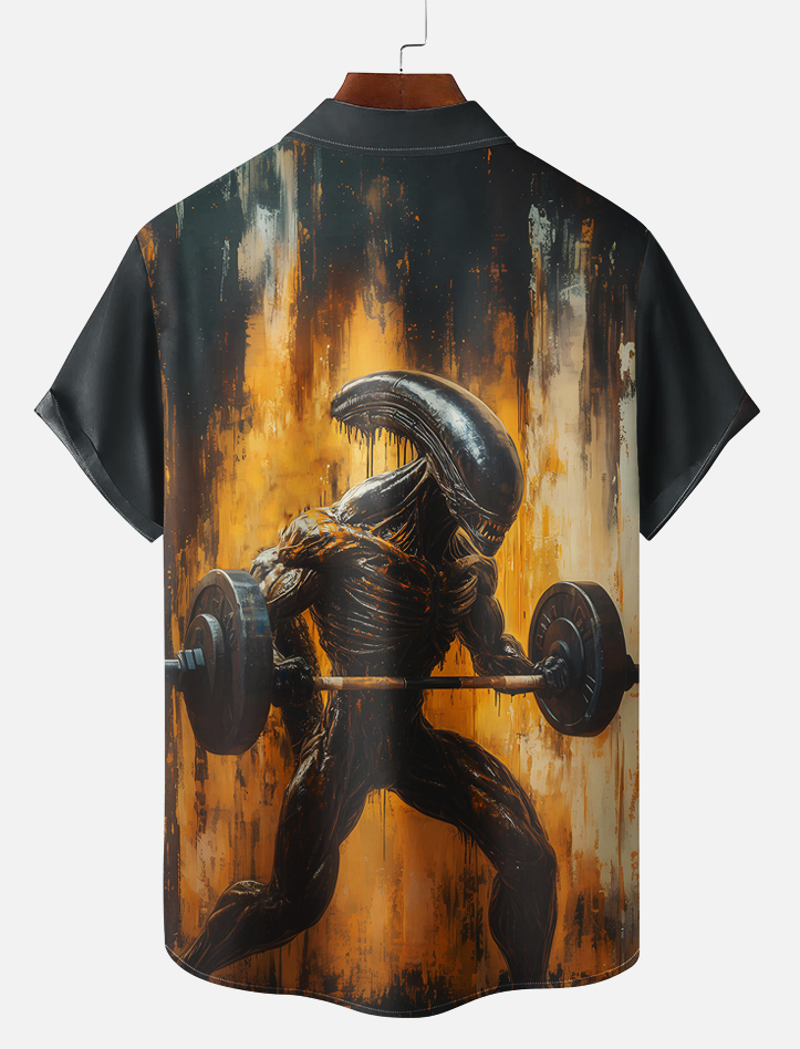 Men's Classic Movie Graphic Short Sleeve Shirt