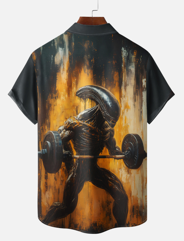Men's Classic Movie Graphic Short Sleeve Shirt