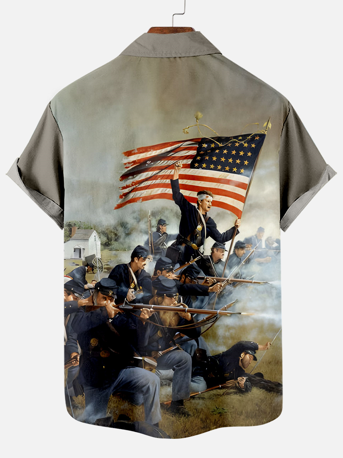 Men's illustration short sleeve shirt