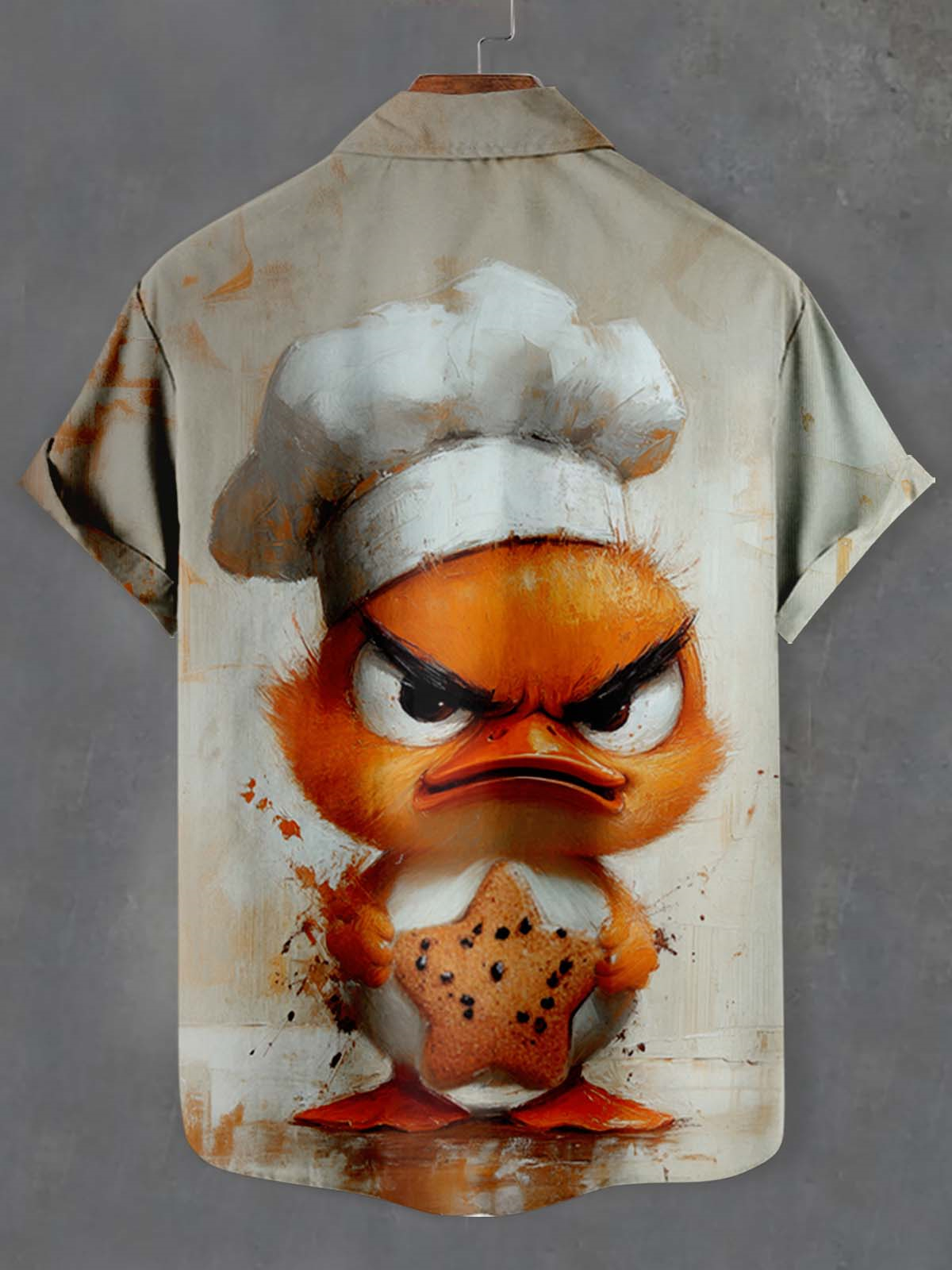 Men's Fun Cartoon Graphic Short Sleeve Shirt