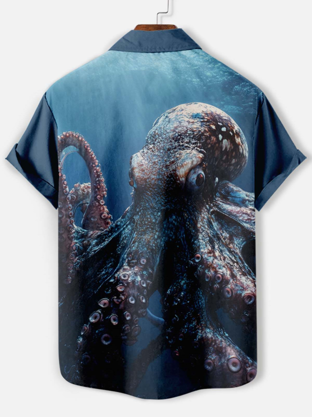Men's Marine Life Graphic Short Sleeve Shirt