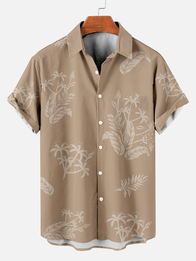 Men's Short Refreshing elegant hawaii Sleeve Shirt