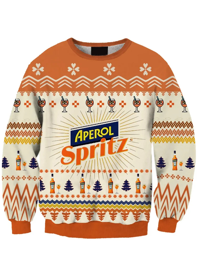 Men's Casual Art Graphic Long Sleeve Sweatshirt