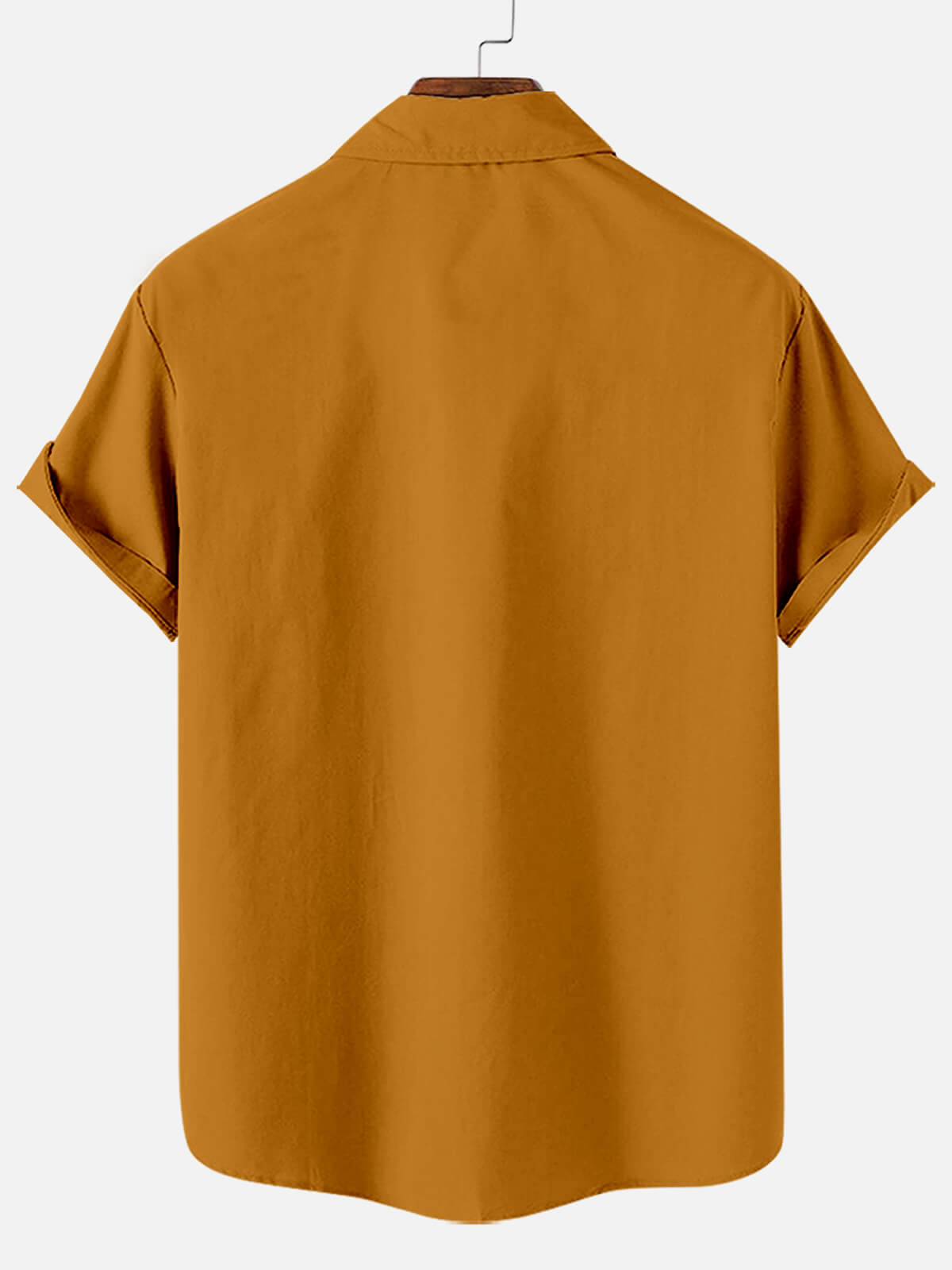 Men's Thanksgiving Turkey Fun Contrast Striped Short Sleeve Shirt
