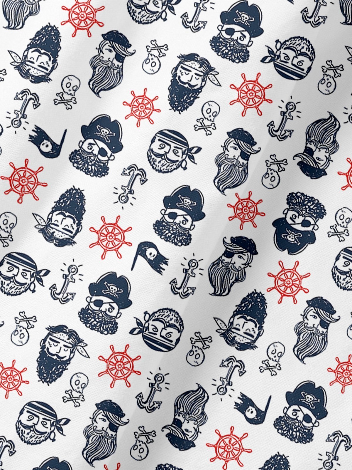 Hardaddy Moisture-wicking Pirate Anchor Short Sleeve Golf Polo Shirt