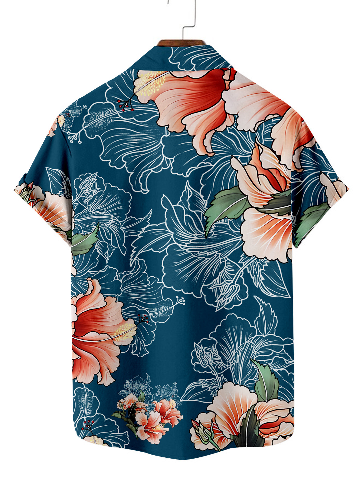 MEN'S HAWAIIAN RESORT PRINT CASUAL SHORT SLEEVE SHIRT