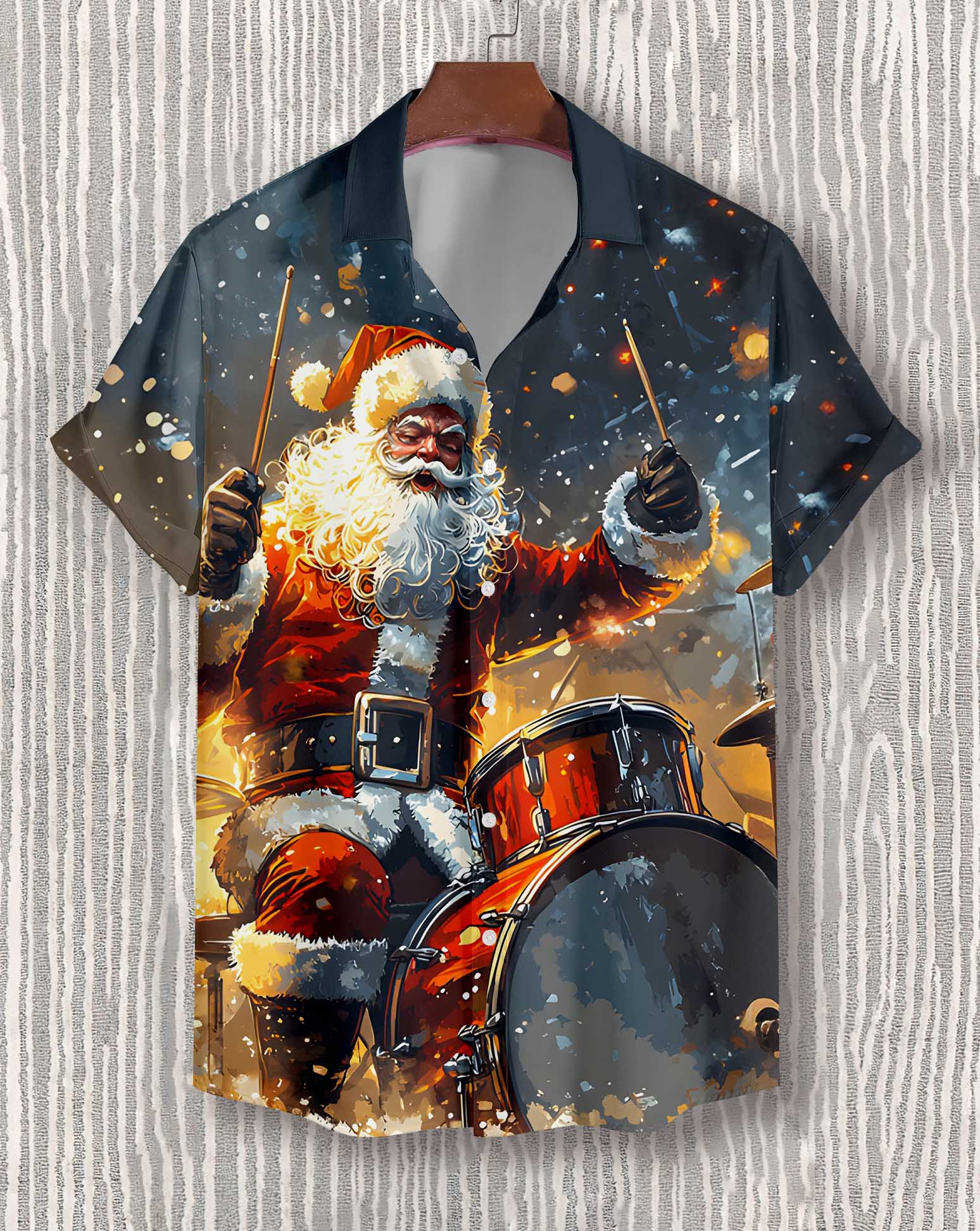 Men's Christmas Graphic Short Sleeve Shirt