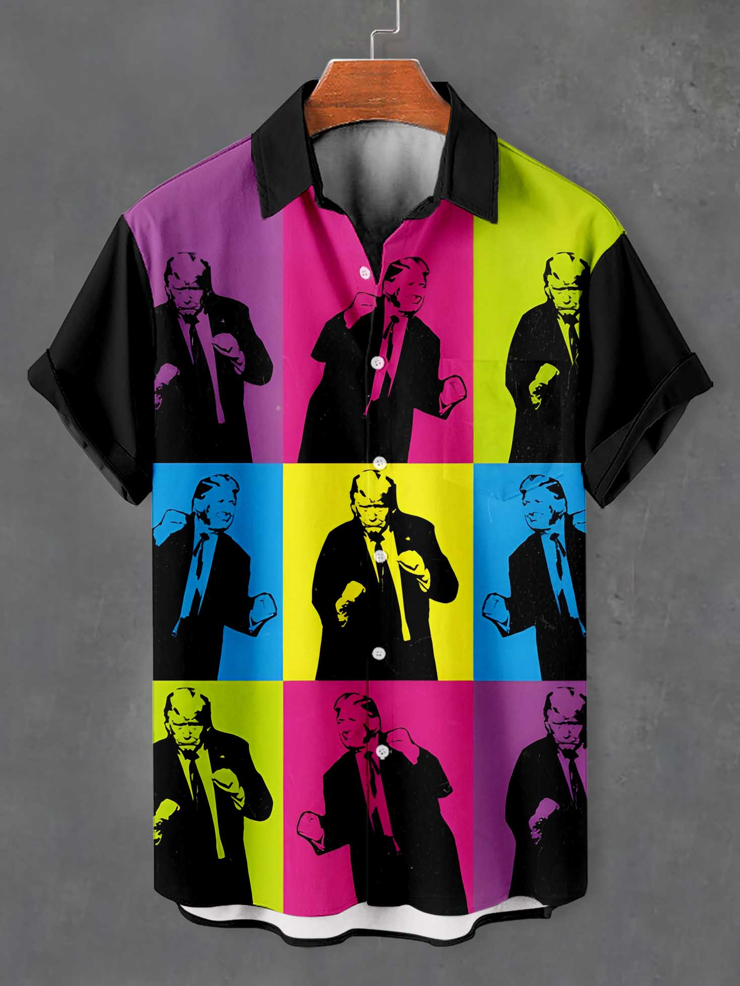 Men's Fun Cartoon Graphic Short Sleeve Shirt