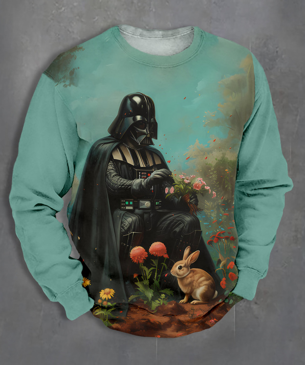 Men's Casual Classic Movie Graphic Long Sleeve Sweater