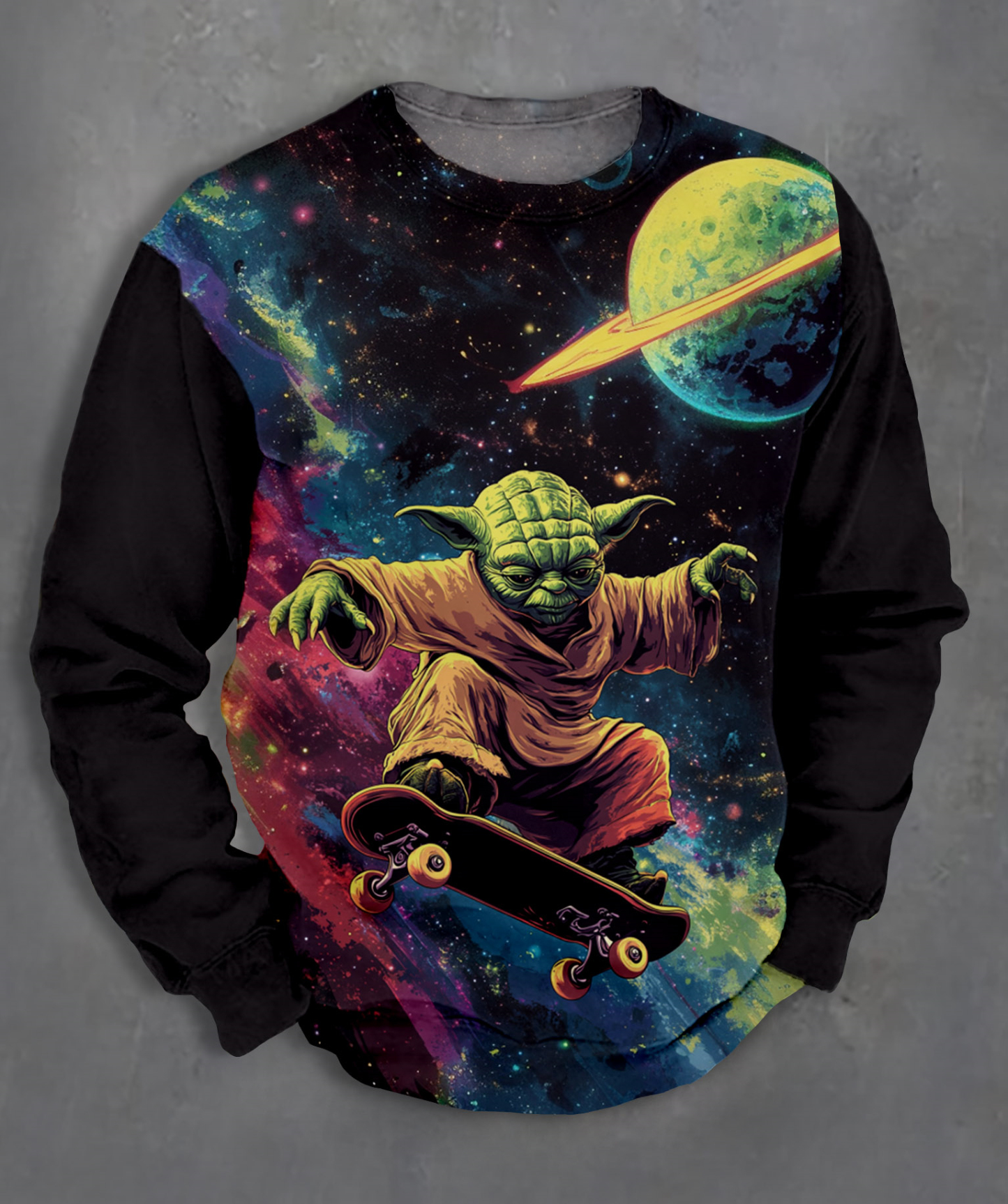 Men's Casual Classic Movie Graphic Long Sleeve Sweater