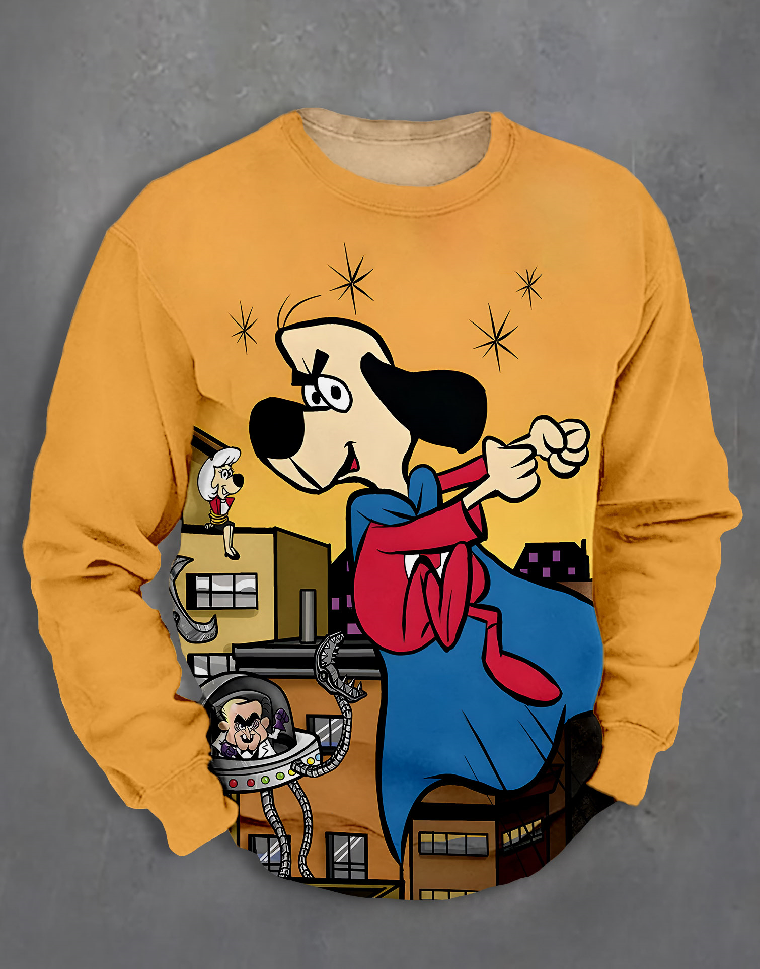 Men's Casual Classic Movie Graphic Long Sleeve Sweater