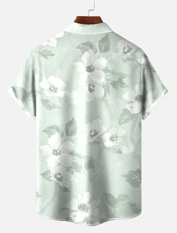 Men's Short Refreshing elegant hawaii Sleeve Shirt 