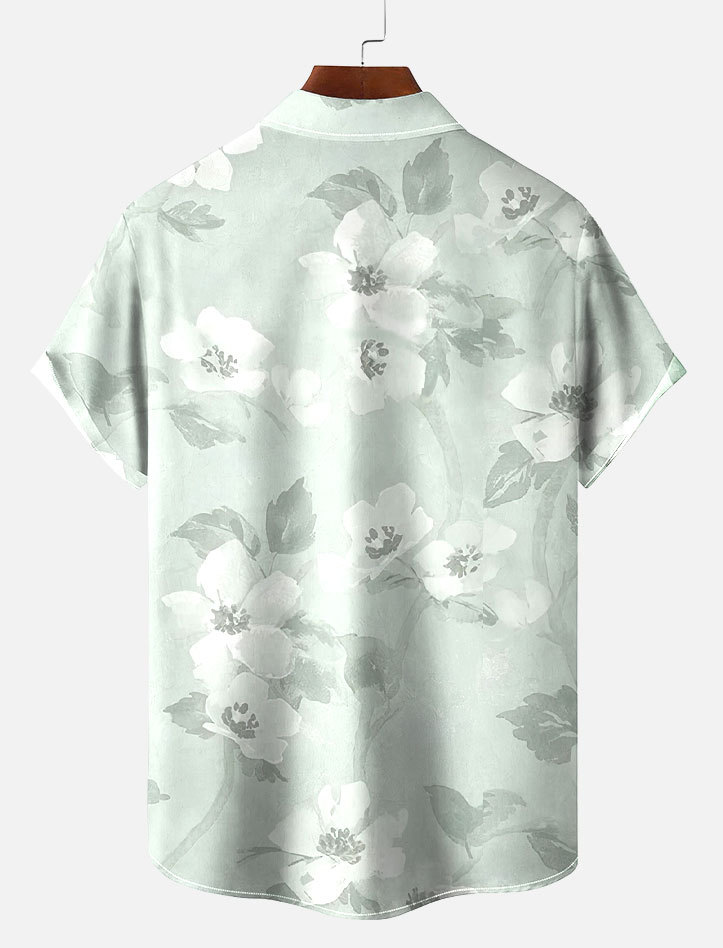 Men's Short Refreshing elegant hawaii Sleeve Shirt 