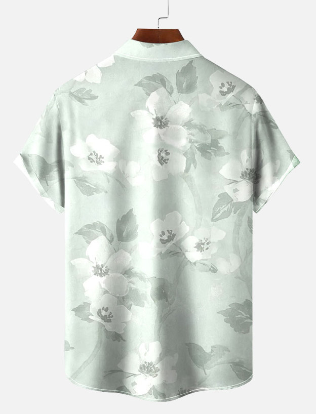 Men's Short Refreshing elegant hawaii Sleeve Shirt 