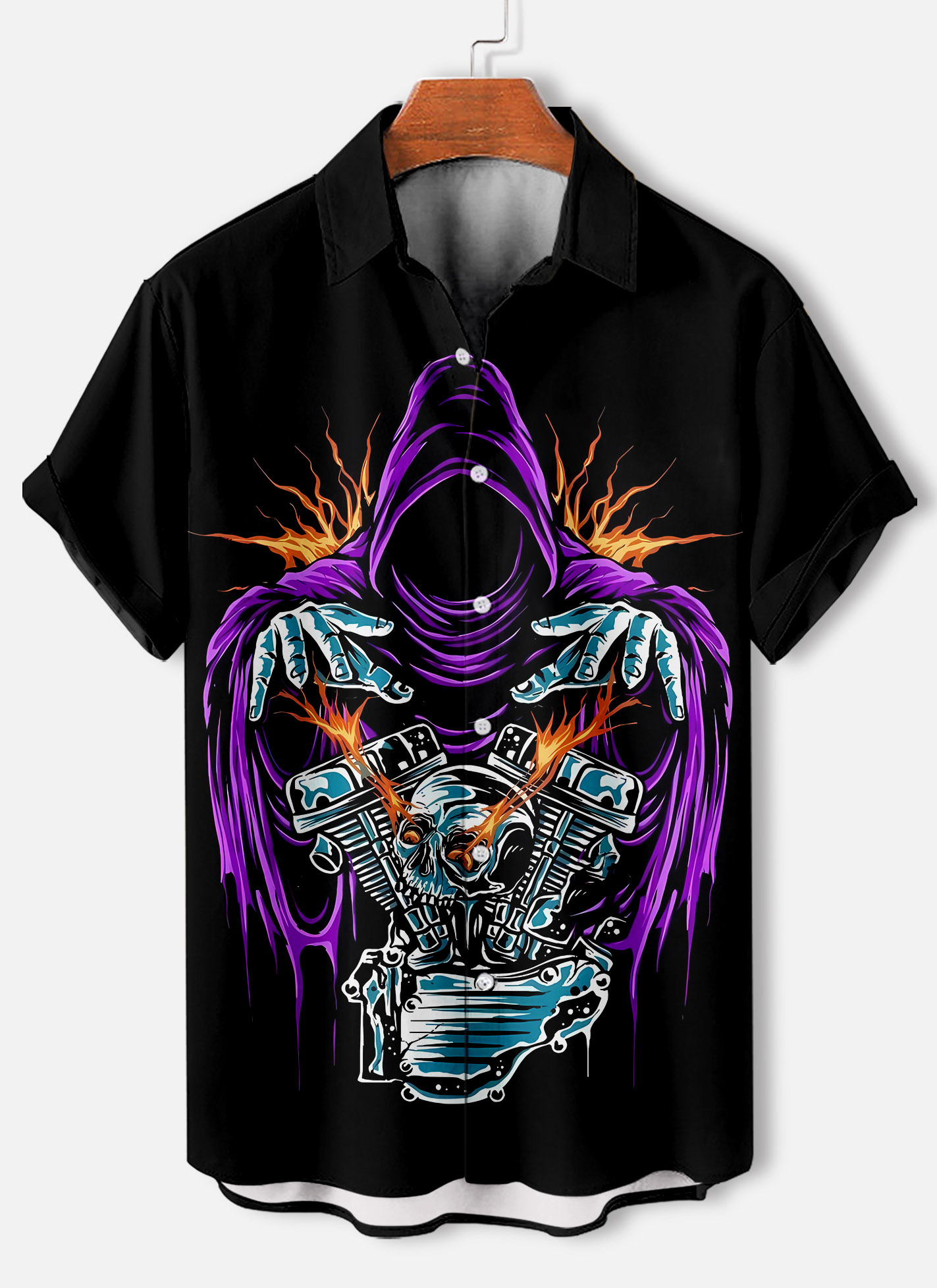 Men's Short Refreshing elegant hawaii Sleeve Shirt