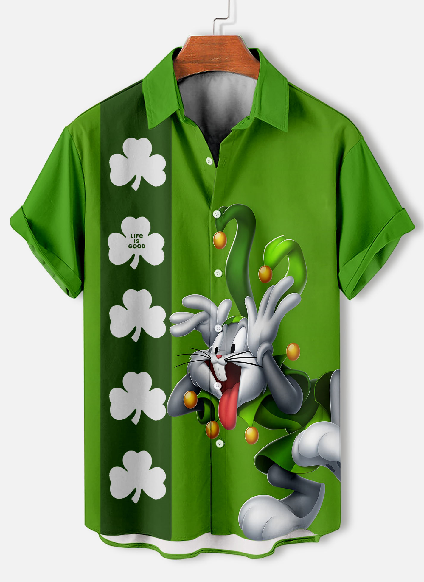 Men's St. Patrick's Day Themed Short Sleeve Shirt