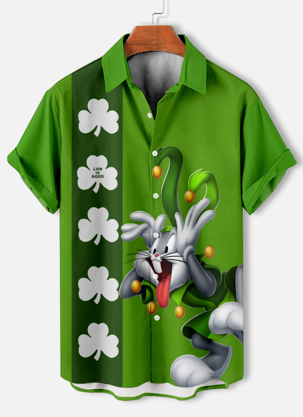 Men's Short Refreshing elegant hawaii Sleeve Shirt