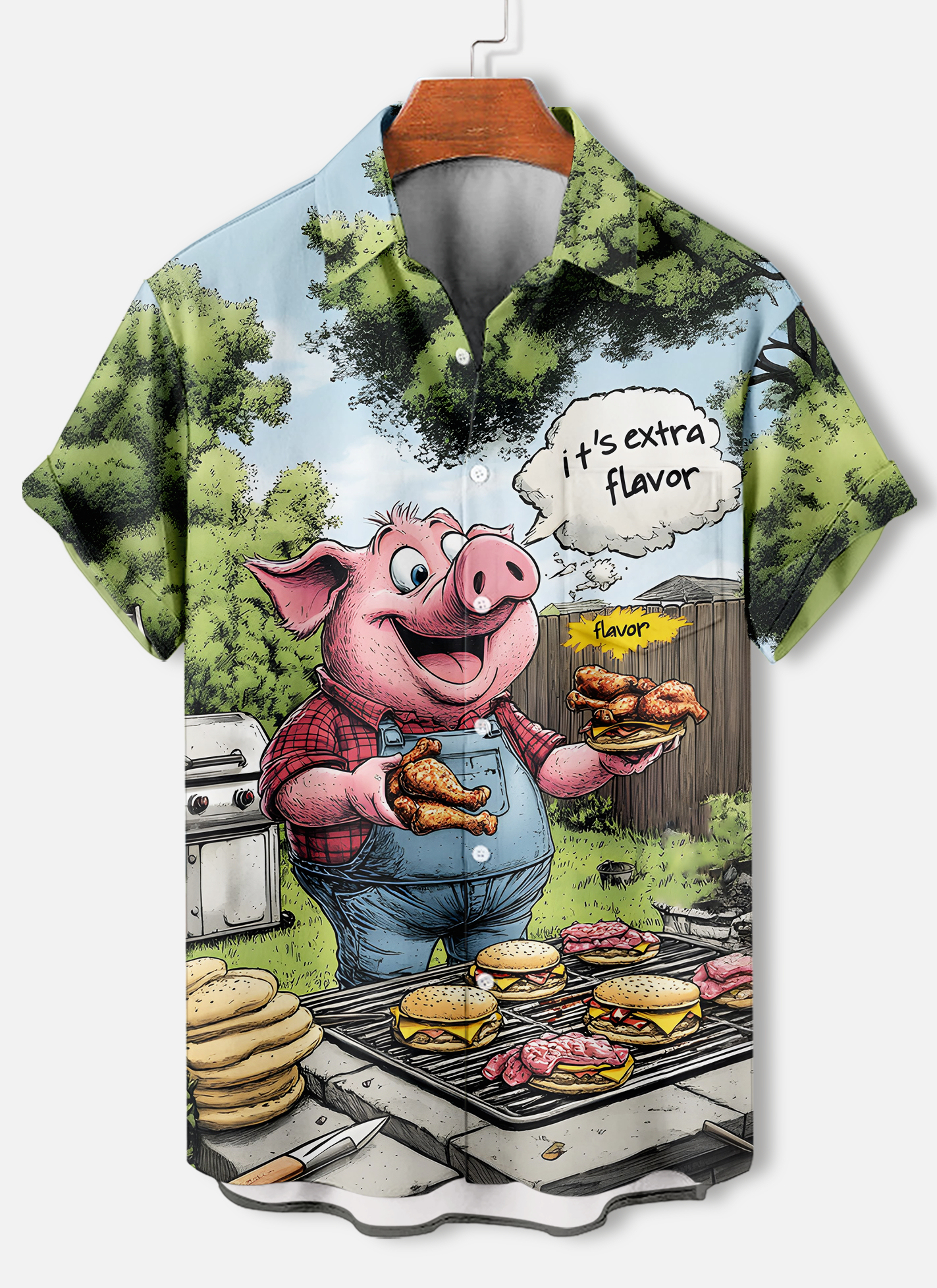 Men's Short Refreshing elegant hawaii Sleeve Shirt