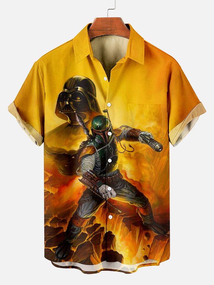 Character battle graphic short sleeve shirt