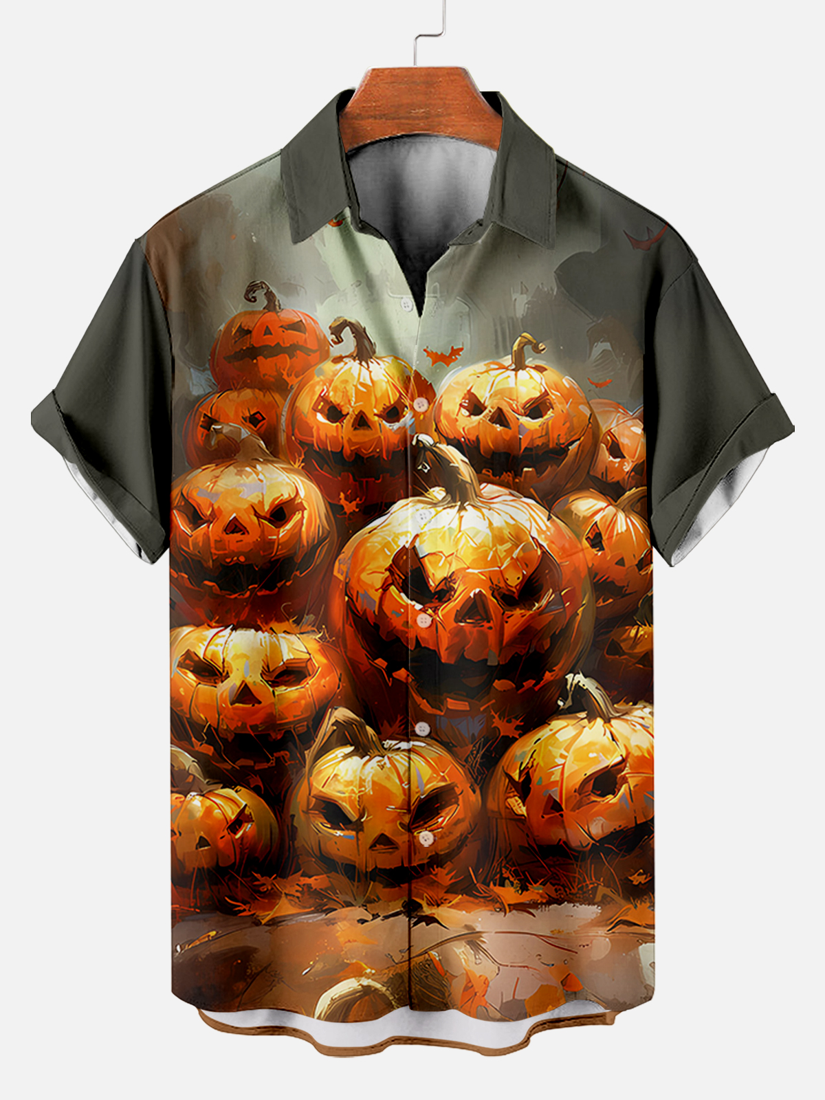 Halloween graphic short sleeve shirt