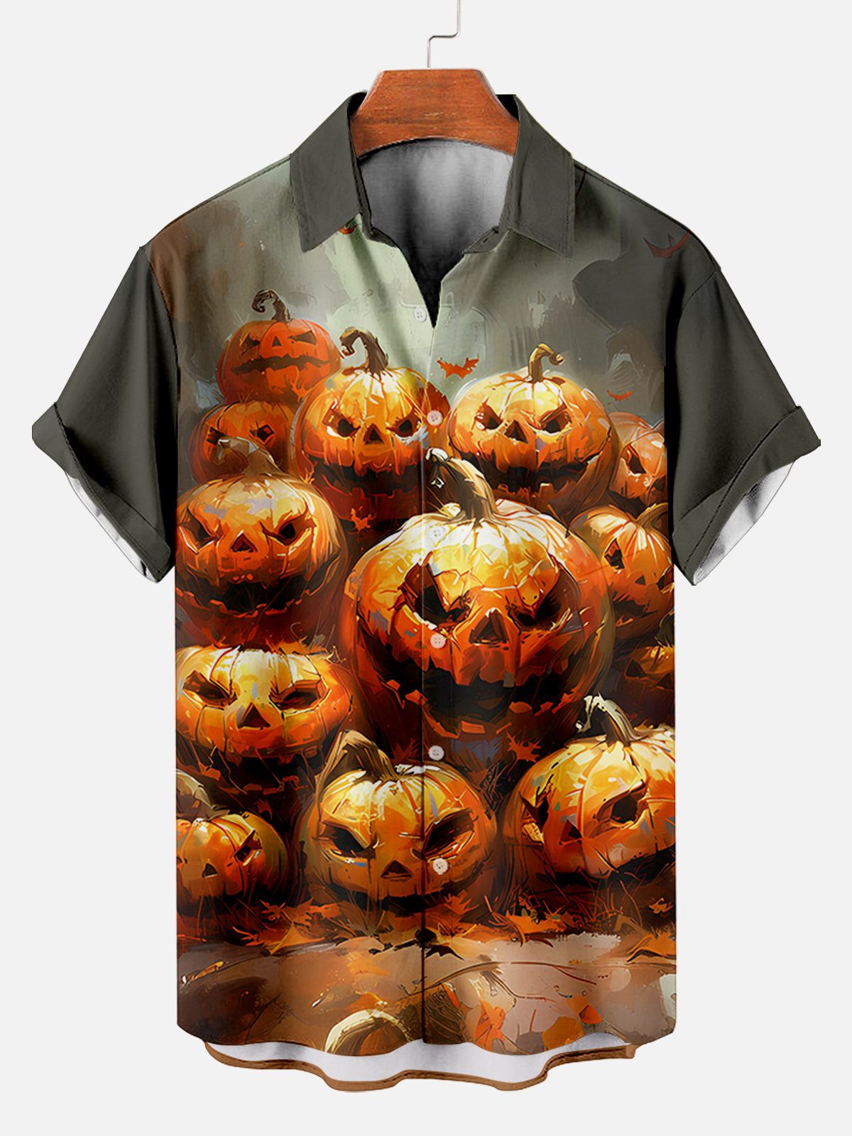 Halloween graphic short sleeve shirt